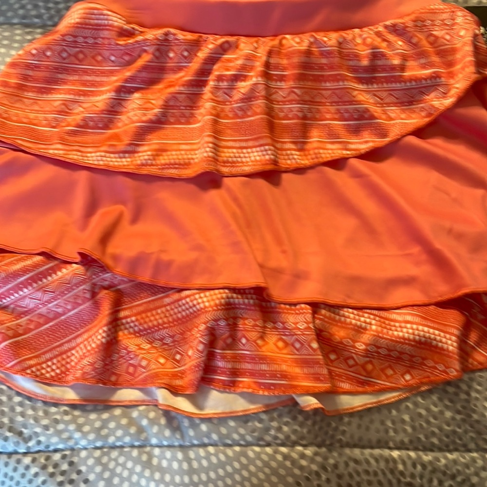 Coral athletic skirt for girls